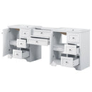 Double Sink Bathroom Vanity With Countertop, 2 Ceramic Sinks, 6 Drawers by HouseOfZazla