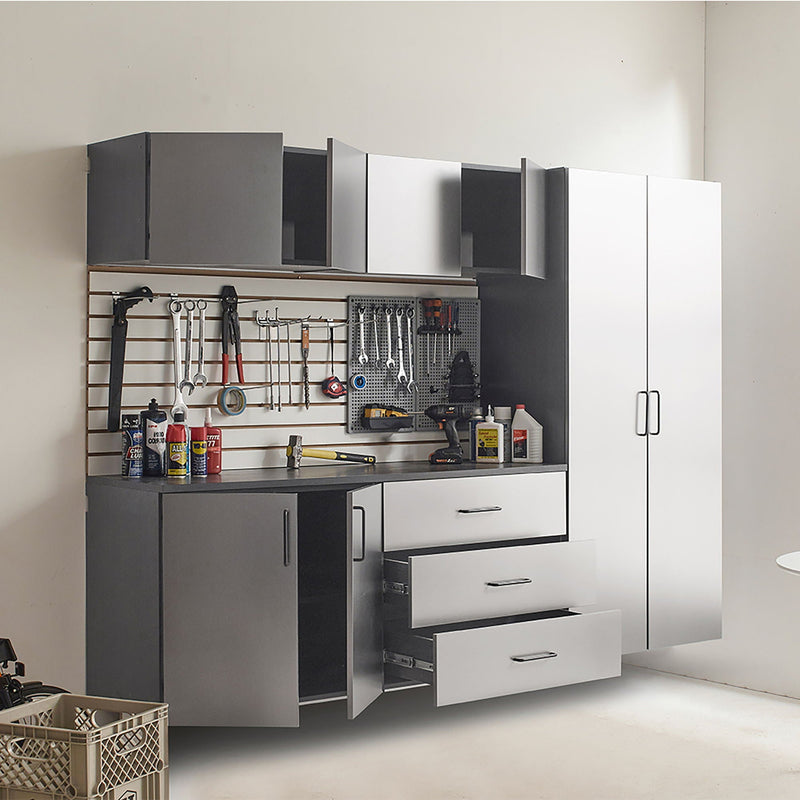 Astro Series - Garage Cabinet Set B With Soft Closing Drawers - Metallic Gray, photo 11 of 11