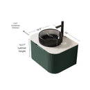 Dina 24" Bathroom Vanity & Sink with Floating Curved Edges by HouseOfZazla