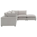 Marisa - Modular Armless Chair - Beige Boucle