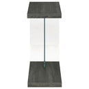 Sampson - C Shaped Side Table - Gray