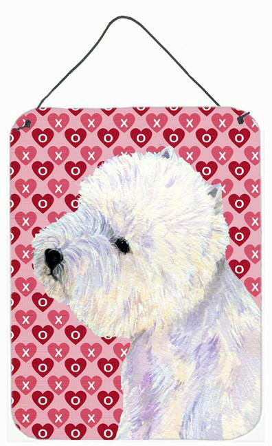 Westie Hearts Love and Valentine's Day Portrait Wall or Door Hanging Prints