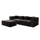 3-In-1 Convertible Sleeper Sofa With Movable Ottoman For Living Room by HouseOfZazla