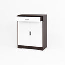 Freestanding Wooden Shoe Cabinet, 4 Tier Organizer With Drawer by HouseOfZazla