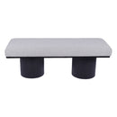Upholstered Bench With Black Chunky Legs Boucle Contemporary Style Bed-End Bench For Bedroom Living Room - Light Gray by HouseOfZazla