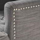 Harrison Tufted Club Chair with Button Tufted Back and Birch Wood Legs by HouseOfZazla