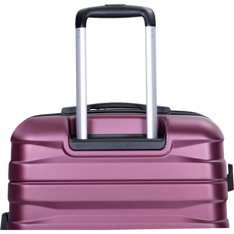 3 Piece Luggage Sets PC Lightweight & Durable Expandable Suitcase with Two Hooks, Double Spinner Wheels, TSA Lock, (21/25/29) Wine Red