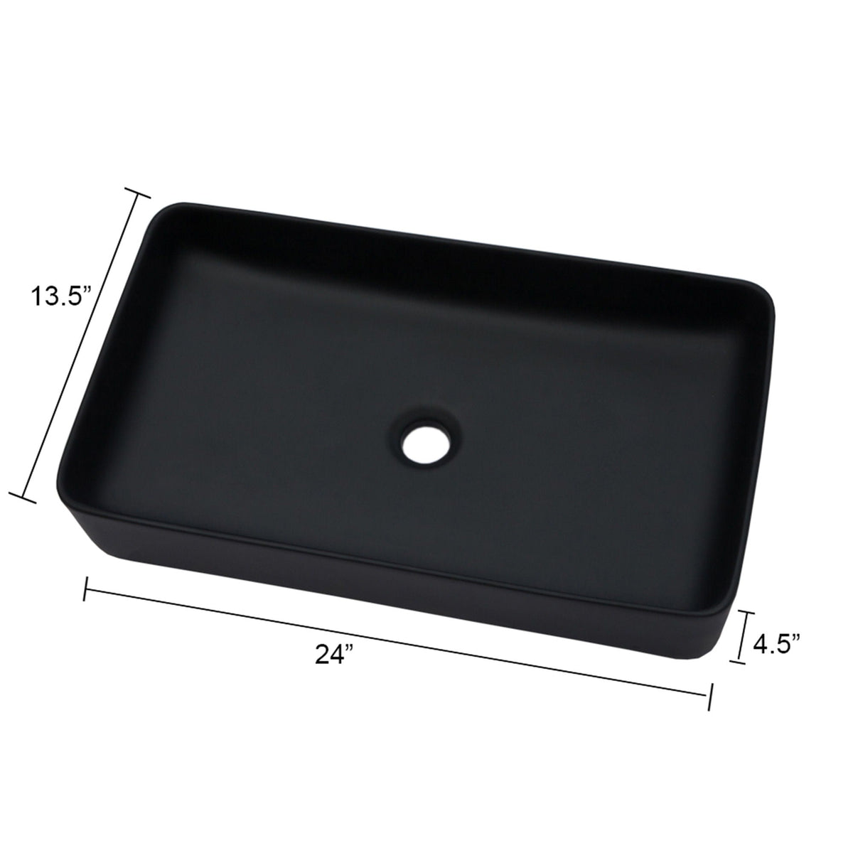 Modern Ceramic Rectangular Bathroom Vessel Sink With European Design, photo 14 of 14