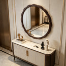 Round Wood Wall Mirror - 31.5"