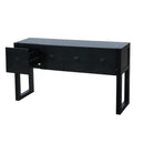 Geometric Carved Console Table With 3 Soft Close Drawers by HouseOfZazla