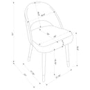 Arched Back Dining Chairs (Set of 2)