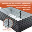 Metal Raised Garden Bed Outdoor 7.2x3.6x2 FT Galvanized Raised Garden Bed Kit by HouseOfZazla