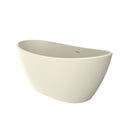 61 Inch Freestanding Solid Surface Soaking Bathtub