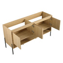 Modern Bathroom Vanity Combo With Single Resin Sink And Storage Cabinet by HouseOfZazla