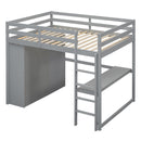 Loft Bed With Built In Wardrobe, Shelves And Drawers by HouseOfZazla