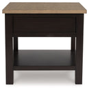 Drazmine - Rectangular End Table - Brown