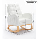Accent Rocking Chair With Footrest, High Back by Unique Piece Furniture