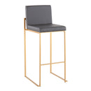Fuji - Contemporary Design High Back Barstool by HouseOfZazla