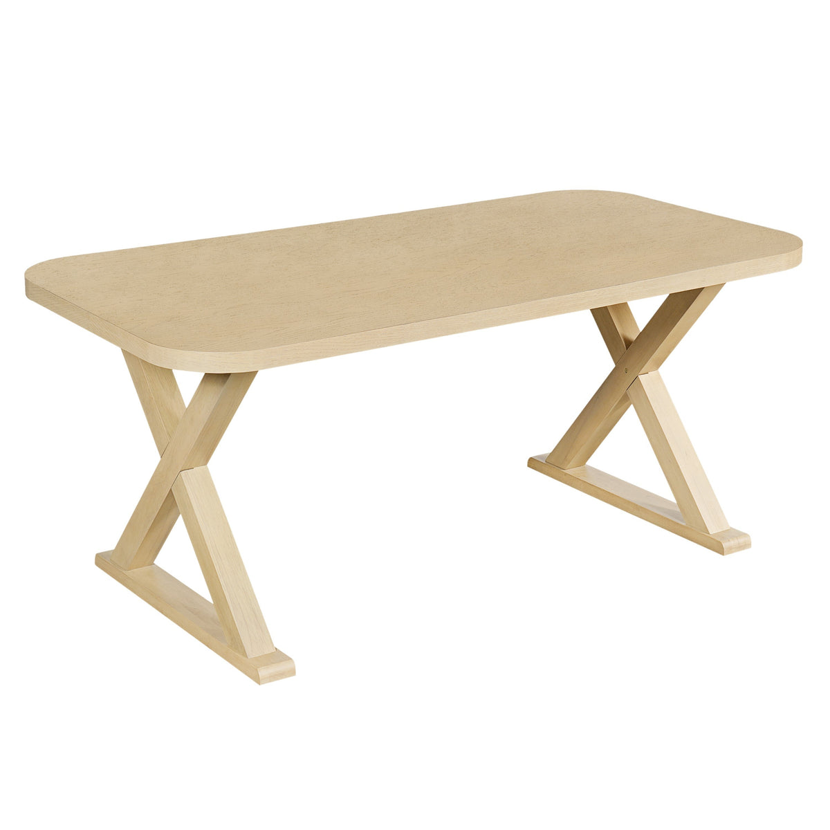 Natural Oak Veneer Dining Table, photo 6 of 10