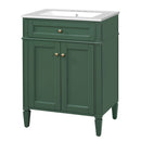 Bathroom Vanity With 2 Doors And Tip Out Drawer, Soft Closing Hinges by HouseOfZazla