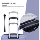 3 Piece Luggage Sets PC Lightweight & Durable Expandable Suitcase with Two Hooks, Double Spinner Wheels, TSA Lock, (21/25/29) Light Purple