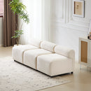 Evelyn 78 in. Armless 3-Piece Modular Couch Sectional