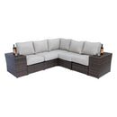 Modern Rattan Wicker Seating Group With Cushions by HouseOfZazla