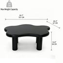 Cloud Shaped Coffee Table With 4 Round Legs
