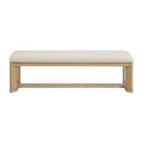 Upholstered Dining Bench - Brown by Unique Piece Furniture
