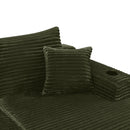 134" Cloud Sectional Sofa with U-Shape Chaise and Side Pockets by HouseOfZazla