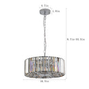 17' Chrome Crystal Pendant Chandelier