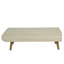 Coffee Table with Veneered Faux Marble Tabletop