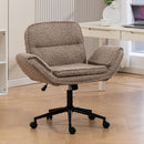Criss Cross Swivel Desk Chair With Adjustable Armrests & Wheels For Home Office by HouseOfZazla