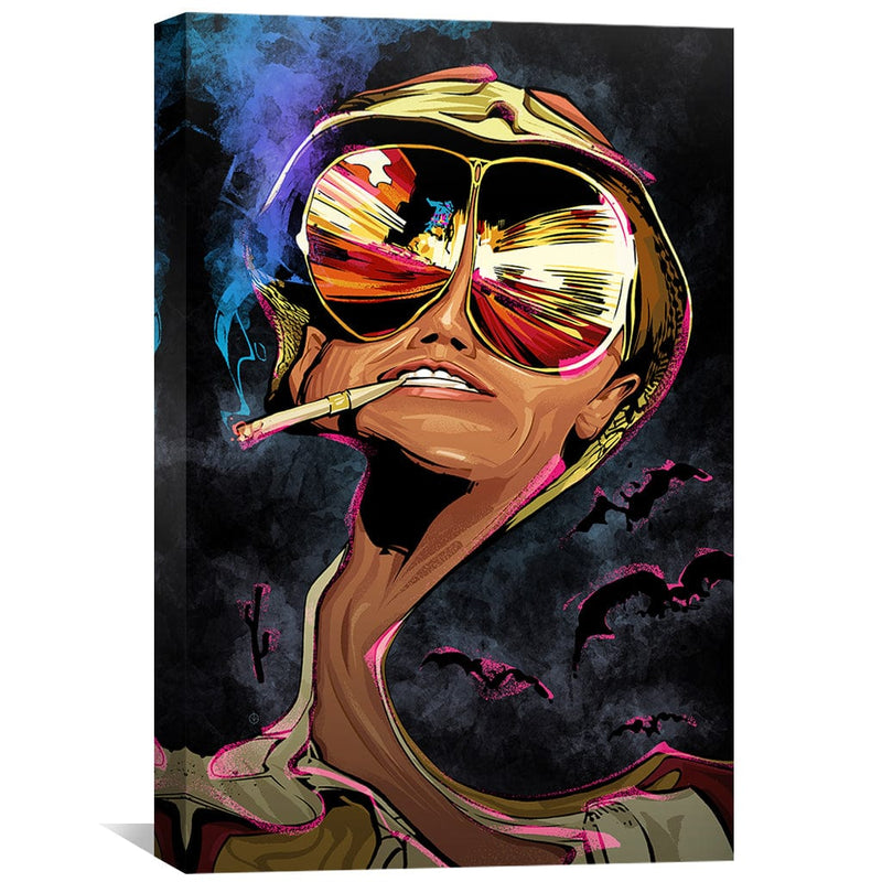 Fear and Loathing Black Canvas