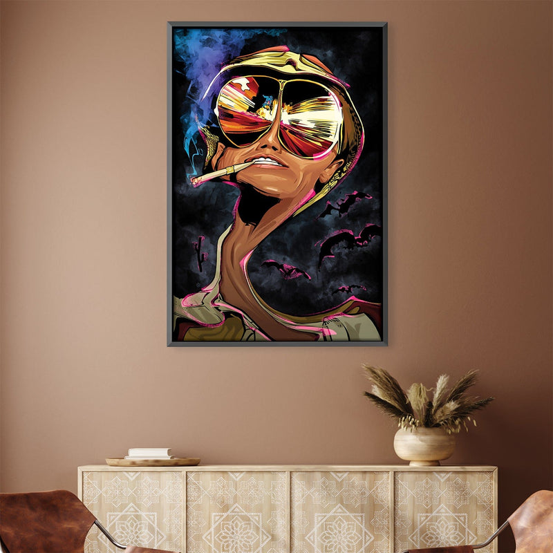 Fear and Loathing Black Canvas