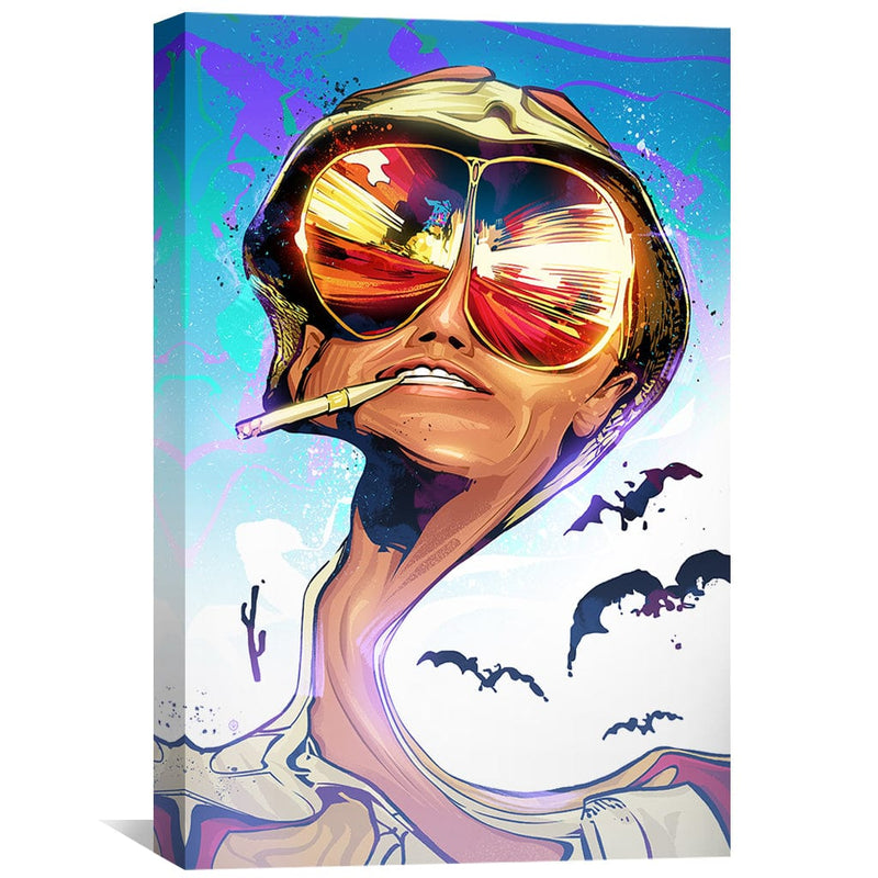 Fear and Loathing White Canvas