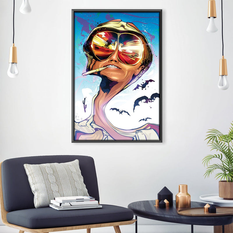 Fear and Loathing White Canvas