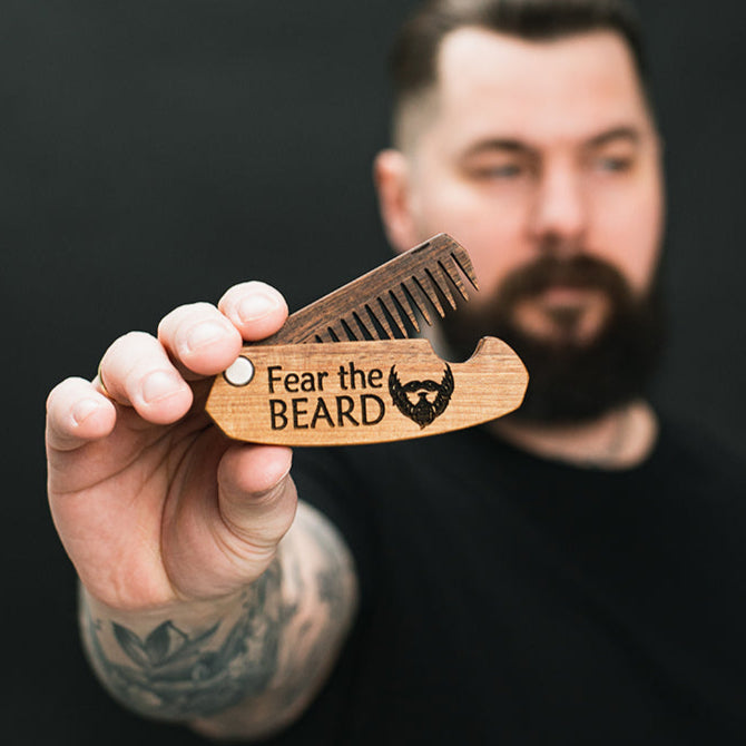 Wooden Beard Comb – Fear the Beard, photo 4 of 14