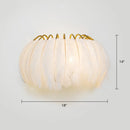 GobekUsa Feather Half-Round Minimalist Wall Sconce for Bedroom