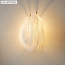 GobekUsa Feather Wall Sconce: Stylish and Simplistic Single-Bulb Light for Girls Bedroom