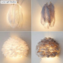 GobekUsa Feather Wall Sconce: Stylish and Simplistic Single-Bulb Light for Girls Bedroom