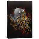 Feathered Octopus Dark Canvas