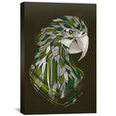 Feathered Parrot Dark Canvas