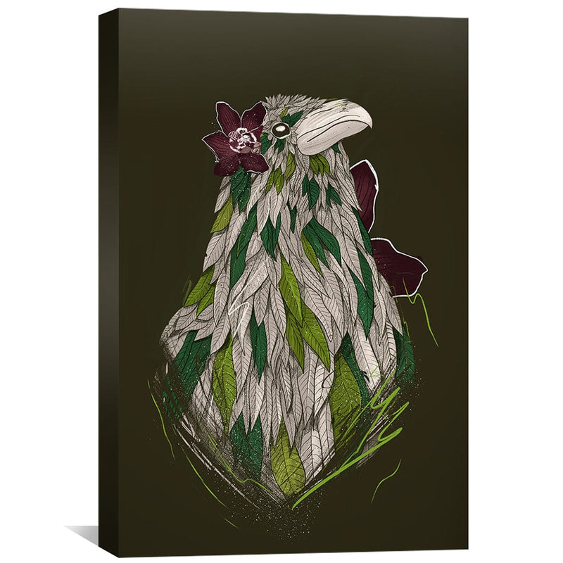 Feathered Raven Dark Canvas