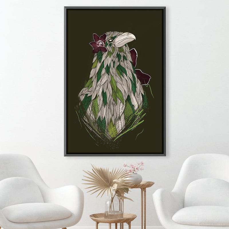 Feathered Raven Dark Canvas