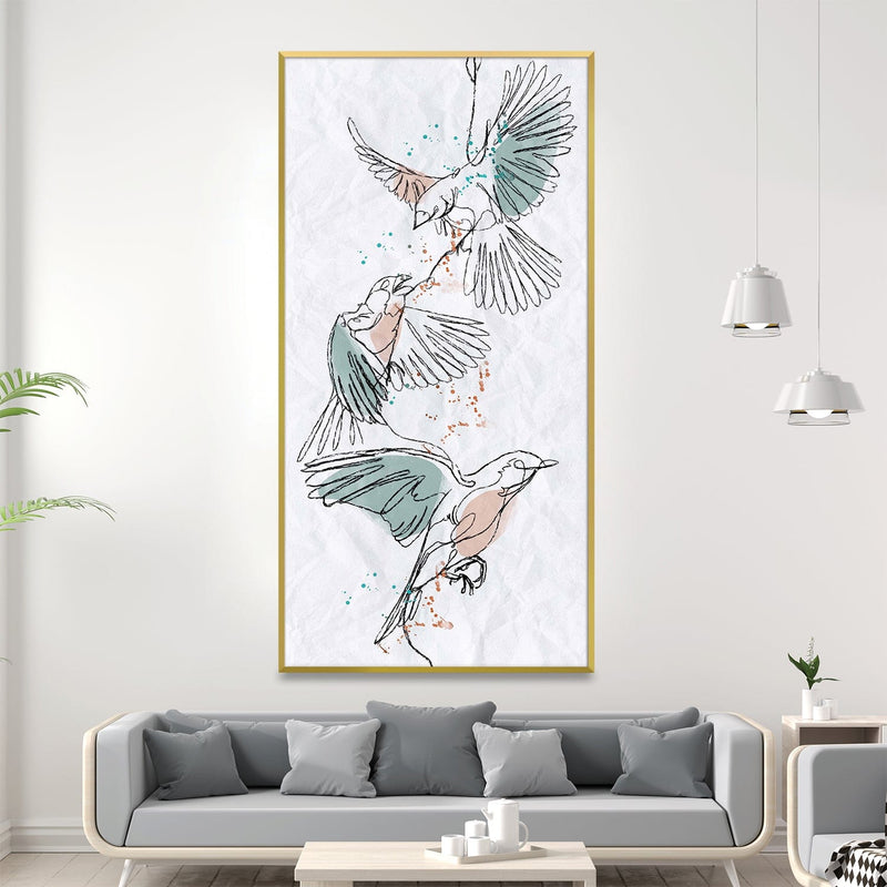 Feathers in Unison Canvas