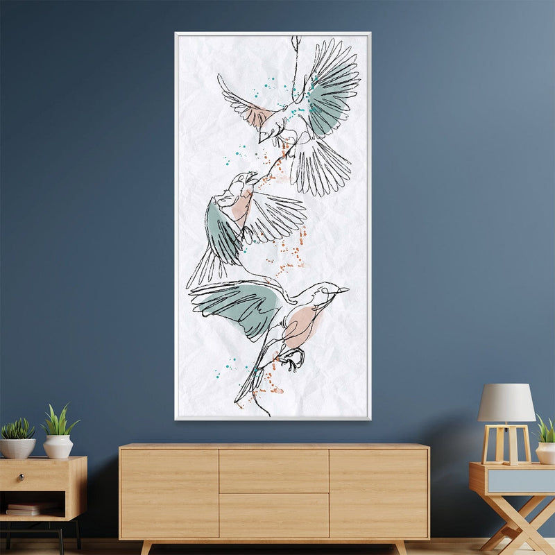 Feathers in Unison Canvas