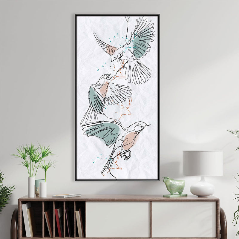 Feathers in Unison Canvas