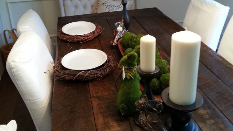 Farmhouse Dining Table with Post Legs