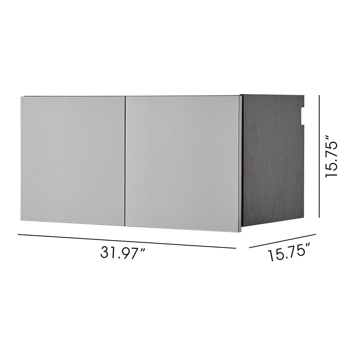 Astro Series - Wall Storage Cabinet With Soft Closing Drawers - Metallic Gray, photo 11 of 11